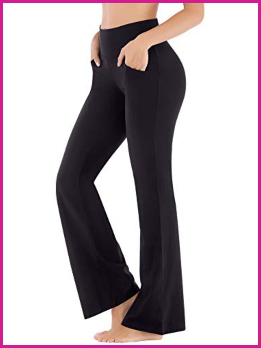 High Waisted Bootcut Yoga Pants Flare Leggings with Pockets